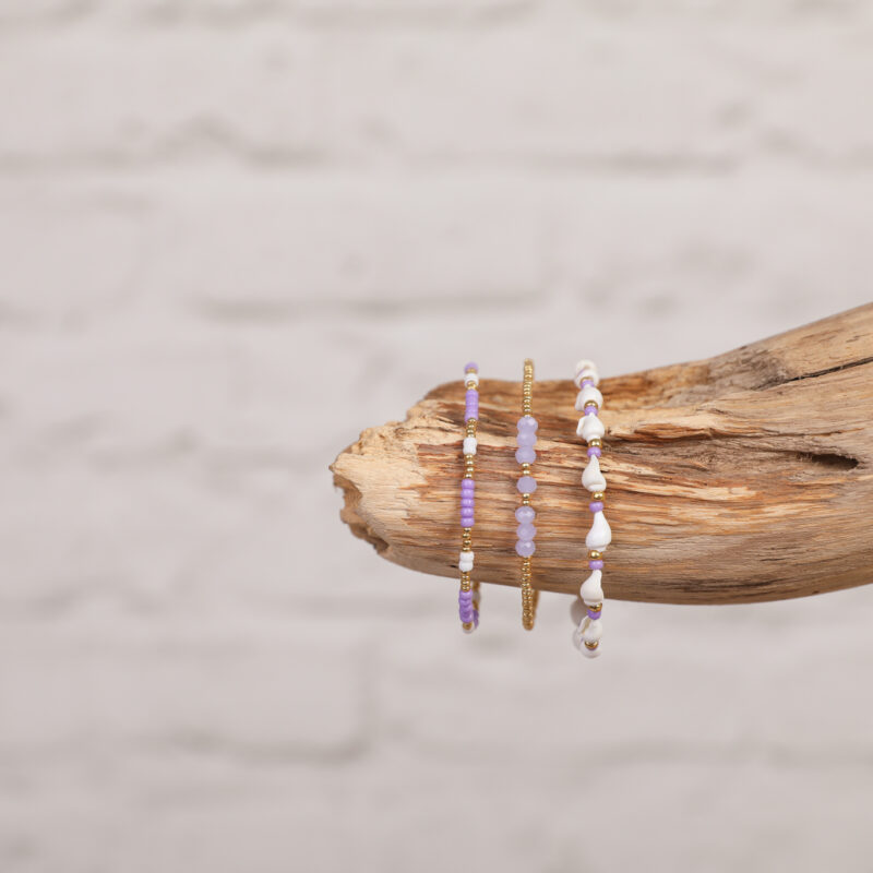 Lila Armbandenset van 3 Armbanden