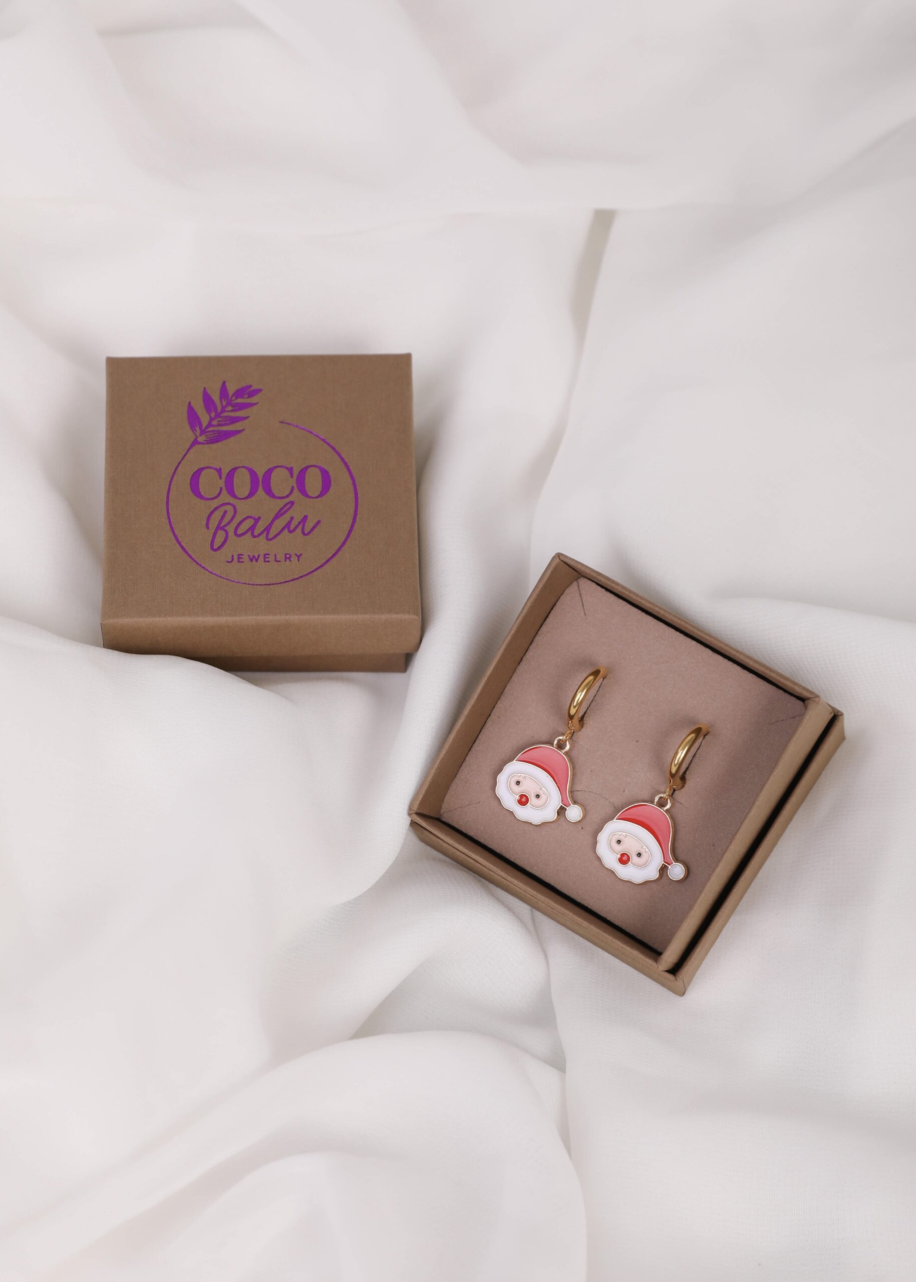 Kerstman oorbellen - December collection